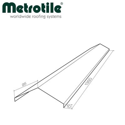 Élément de faîtière en V pour METROTILE Thermolaqué (Prix et commande par mètre linéaire) Élément de faîtière en V pour METROTILE Thermolaqué (Prix et commande par mètre linéaire)