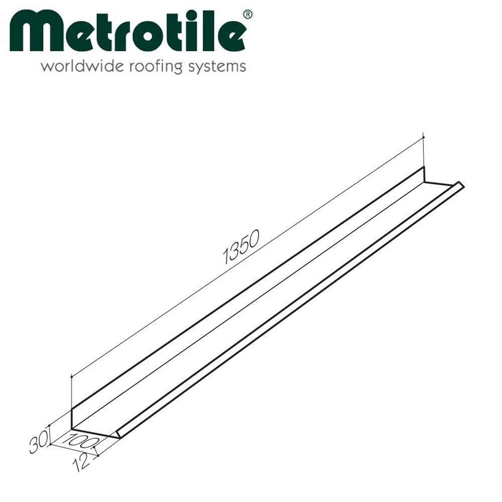 Couloir de rive pour METROTILE SLIDE (Prix et commande par mètre linéaire) Couloir de rive pour METROTILE SLIDE (Prix et commande par mètre linéaire)