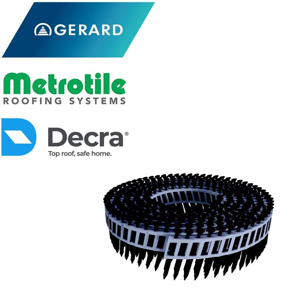 Clous-vis sur bande plastique pour GERARD, METROTILE et DECRA Clous-vis sur bande plastique pour GERARD, METROTILE et DECRA