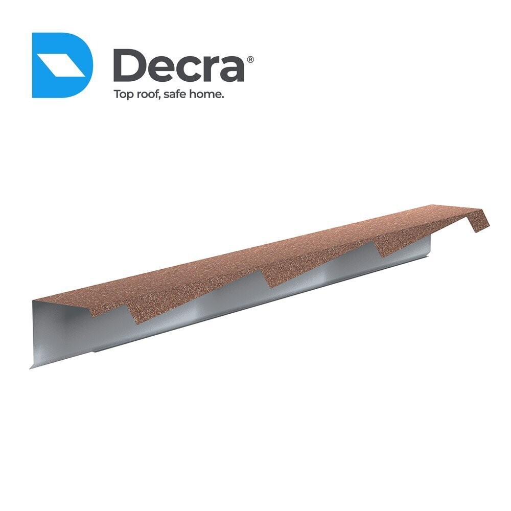 Bande de rive crantée GHauche 140 pour DECRA (Prix et commande par mètre linéaire) Bande de rive crantée GHauche 140 pour DECRA (Prix et commande par mètre linéaire)
