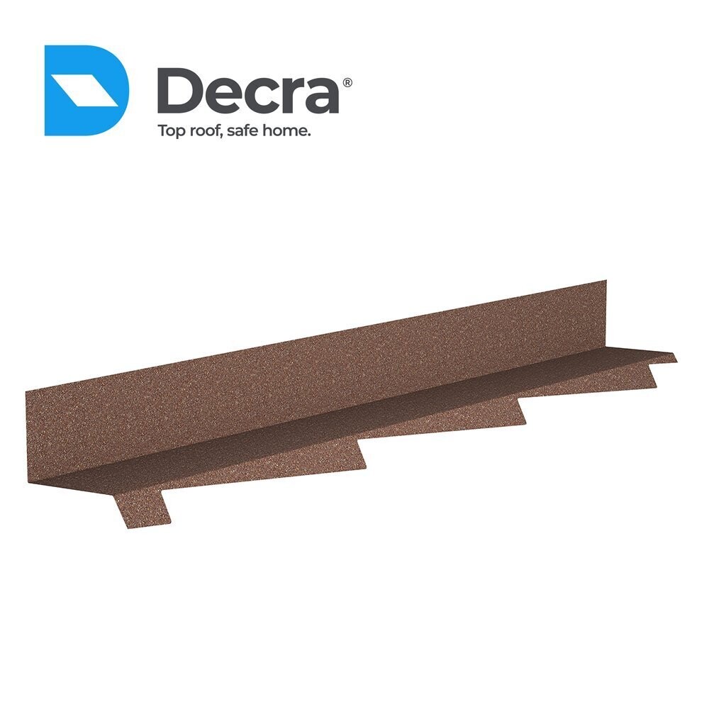 Solin latéral crantée GHauche 140 contre mur pour DECRA (Prix et commande par mètre linéaire) Solin latéral crantée GHauche 140 contre mur pour DECRA (Prix et commande par mètre linéaire)