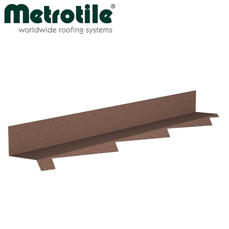 Solin latéral cranté GAuche contre mur pour METROTILE ROMANA (Prix et commande par mètre linéaire) Solin latéral cranté GAuche contre mur pour METROTILE ROMANA (Prix et commande par mètre linéaire)