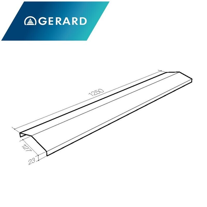 Élément de faîtière en V AR130 pour GERARD ELEGANTA (Prix et commande par mètre linéaire) Élément de faîtière en V AR130 pour GERARD ELEGANTA (Prix et commande par mètre linéaire)