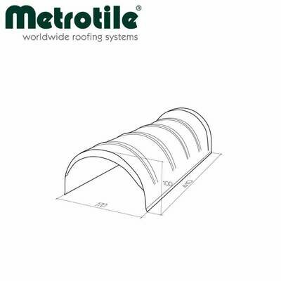 Élément de faîtière 1/2 ronde METROTILE ROMANA (Prix et commande par mètre linéaire) Élément de faîtière 1/2 ronde METROTILE ROMANA (Prix et commande par mètre linéaire)