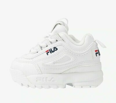 fila bianche con scritta colorata