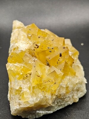 Fluorit gelb aus Wolkenstein Erzgebirge