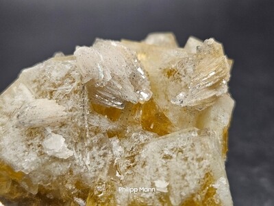 Fluorit mit Baryt aus Wolkenstein Erzgebirge
