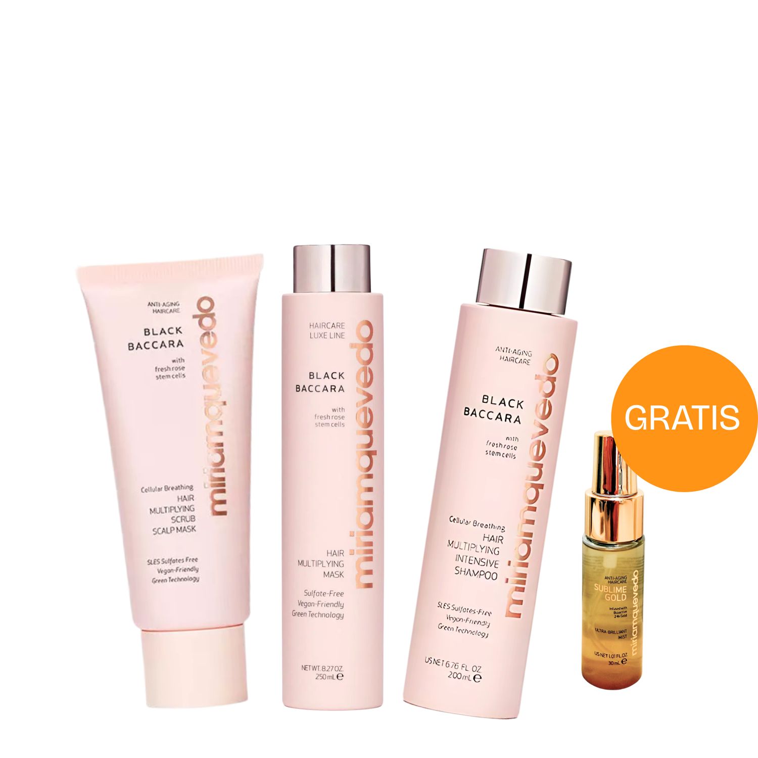 Black Baccara Hair Multiplying Ritual + Sublime Gold Mist GRATIS