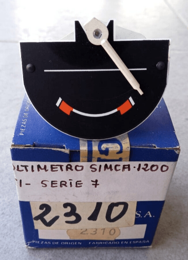 Reloj indicador voltimetro simca 1200