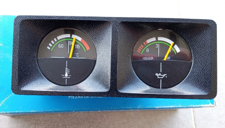 Relojes temperatura y aceite renault 14