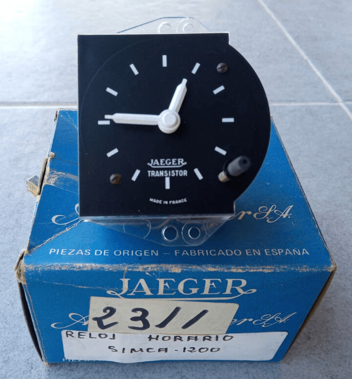 Marcador reloj hora Simca 1200 TI