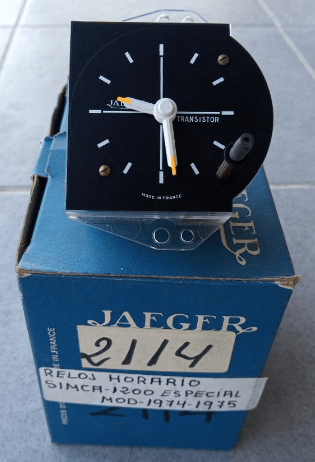 Reloj hora Simca 1200 especial