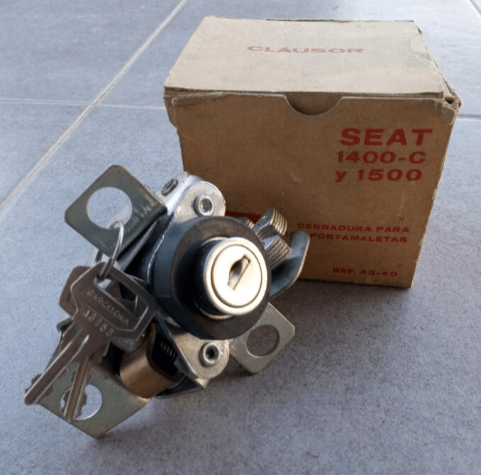 Cerradura maletero Seat 1400 C, Seat 1500