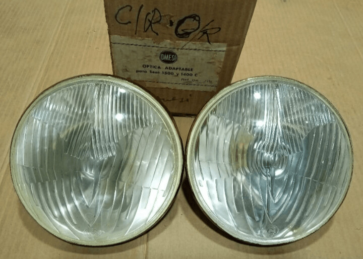 Pareja faros omesi, Seat 1500, Seat 1400, Mini, Dodge