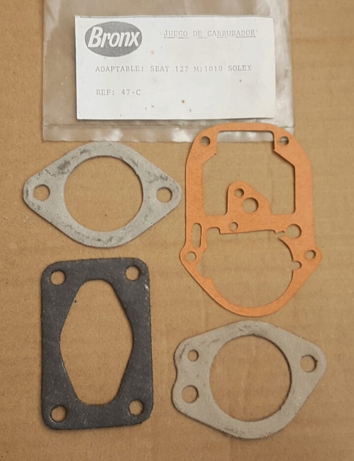 Juntas carburador solex SEAT 127 1010 CC
