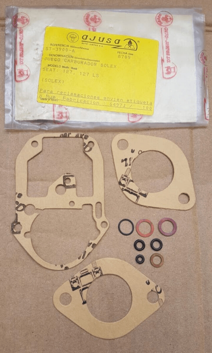 Juego juntas carburador solex SEAT 127.LS