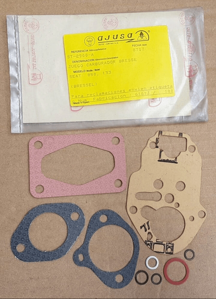Juntas carburador bressel SEAT 850, SEAT 133
