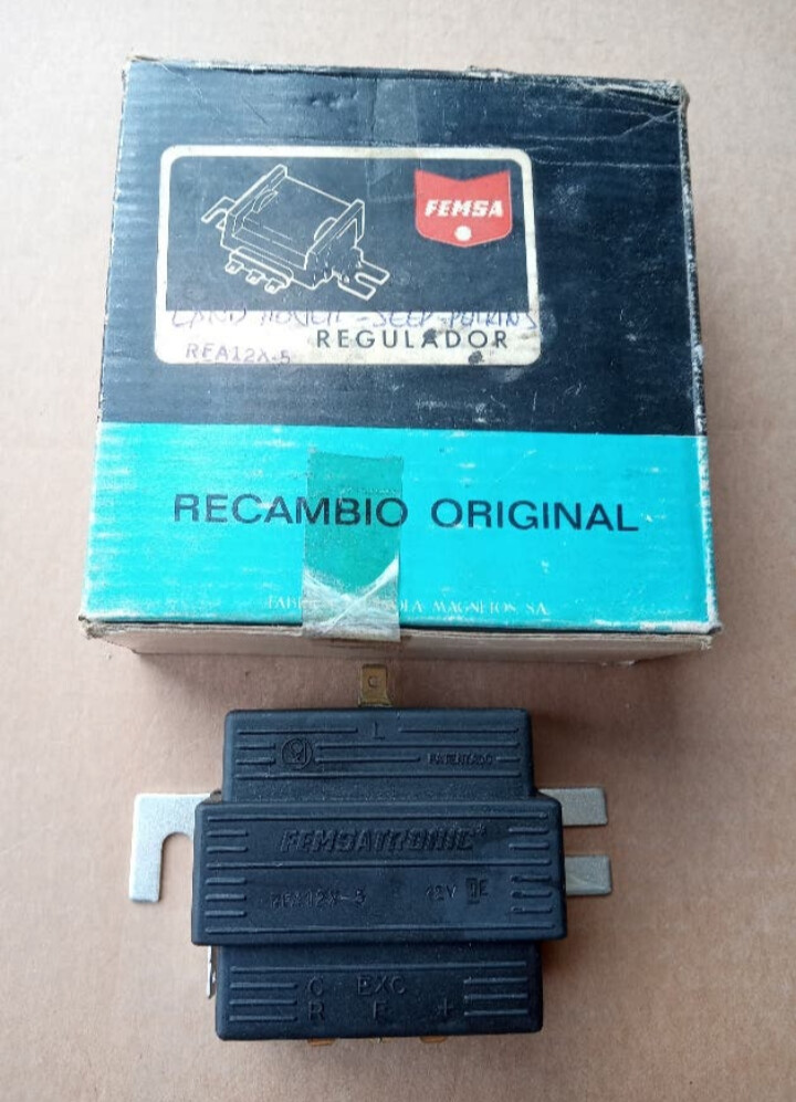 Regulador alternador FEMSA RFA 12X-5 PERKINS.JEEP.LAND ROVER.AVIA.JONH DEERE