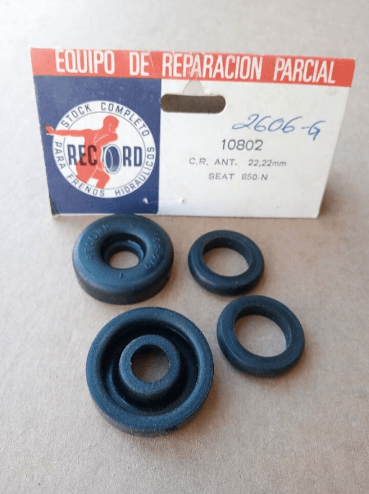Gomas record bombines rueda delantera SEAT 850 N