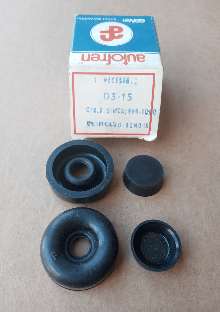 Gomas bombines rueda traseras SIMCA 1000, 900, 1000A BENDIX