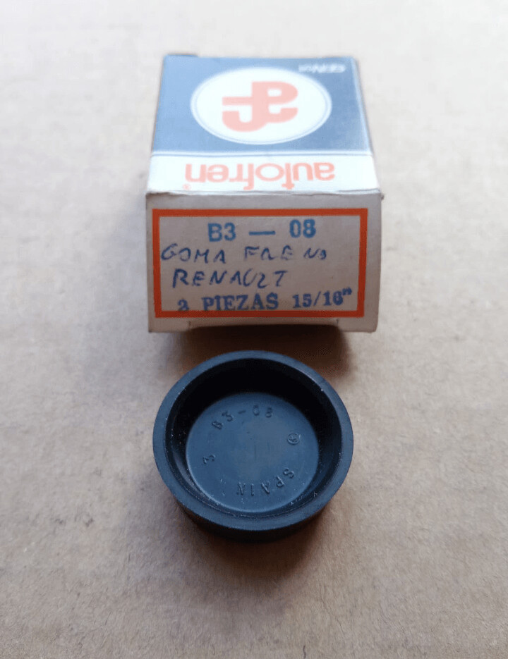 Goma bombines rueda delantera RENAULT 4 L-F hasta abril 67