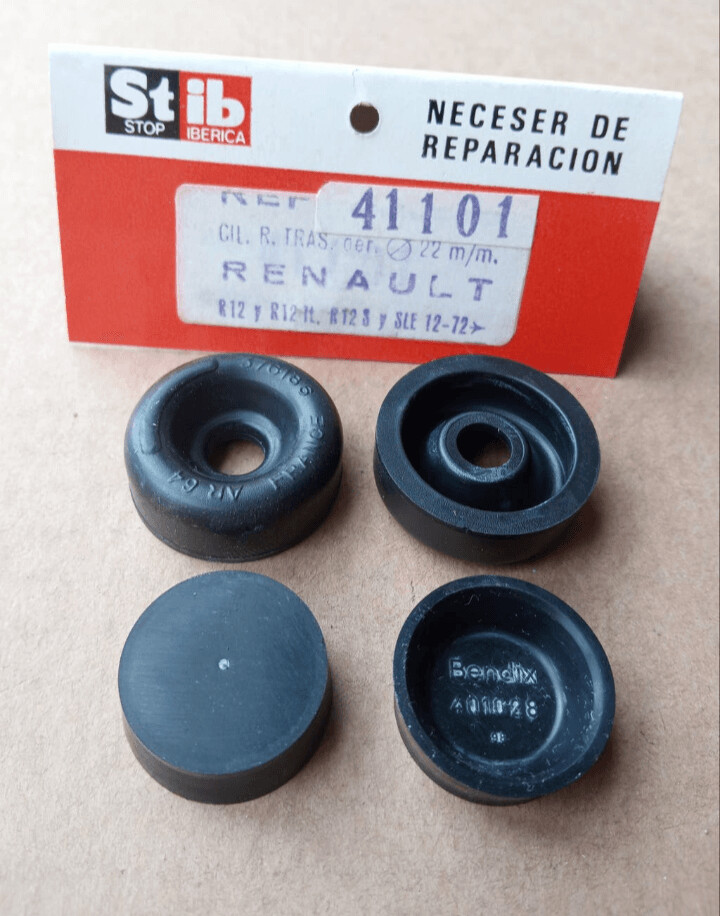 Gomas bombines rueda trasera 22mm RENAULT 12