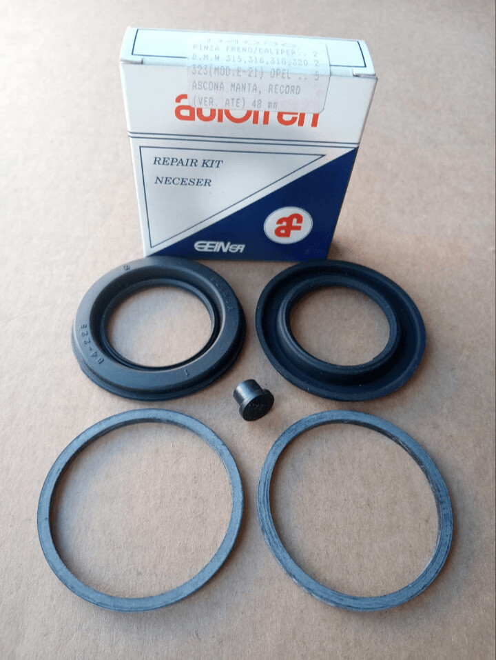Gomas pinzas freno delantera 48mm BMW.OPEL