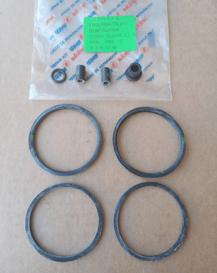 Gomas pinzas freno delantera CITROEN 2CV.DYANE.C8.BREAK