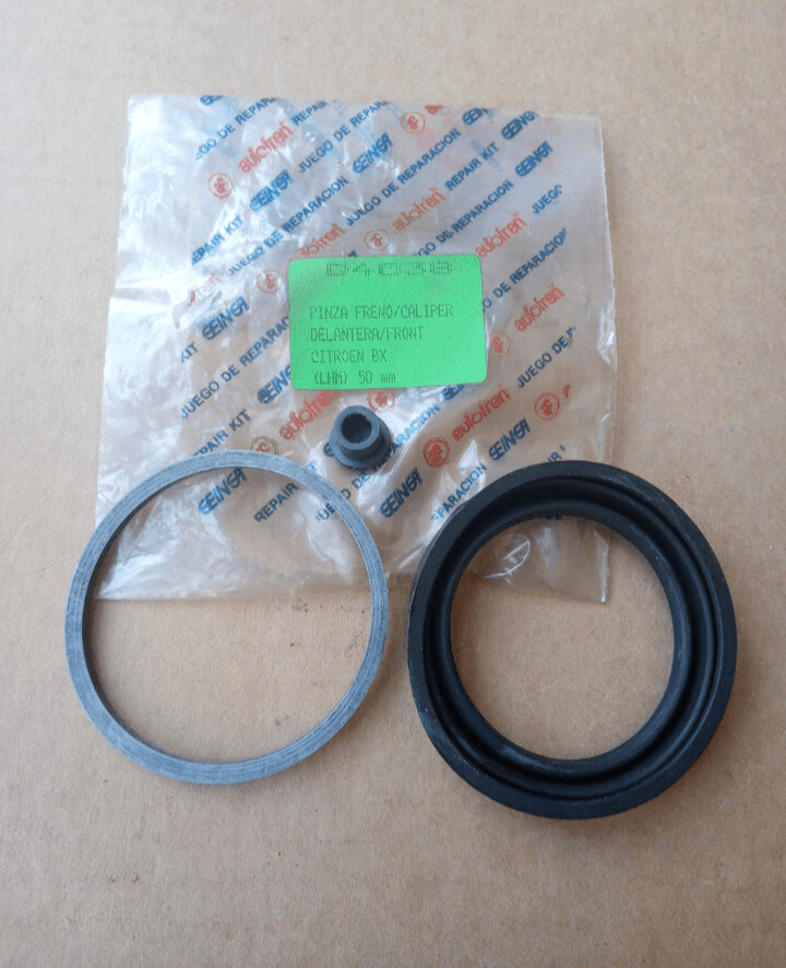 Gomas pinzas freno delantera 50mm(lhm) CITROEN BX