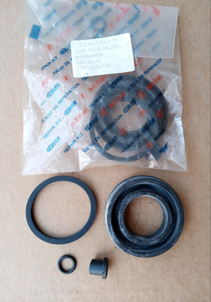 Gomas pinzas freno trasera 34mm SEAT 124.SEAT 1430