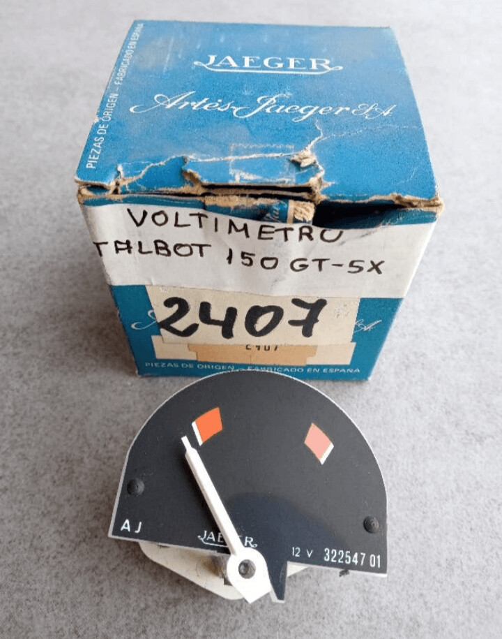 Reloj voltimetro jaeger TALBOT 150 GT.SX