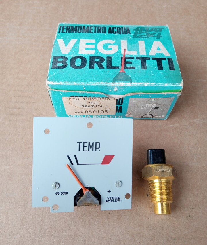 Conjunto reloj temperatura veglia SEAT 124