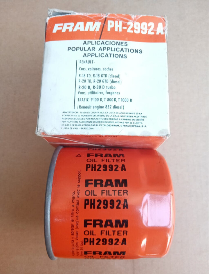 Filtro aceite RENAULT 18.20.30.RENAULT TRAFIC