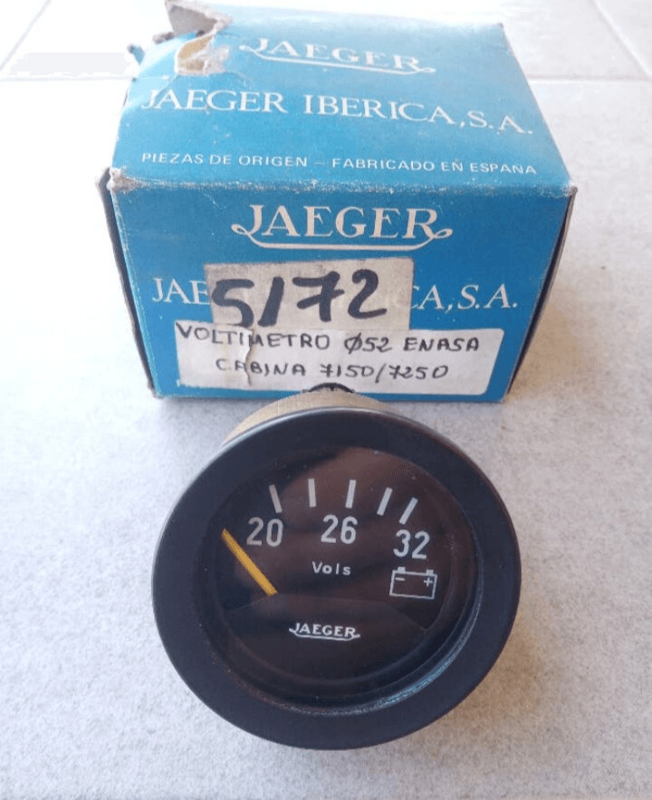 Reloj voltimetro jaeger 52mm 24v ENASA