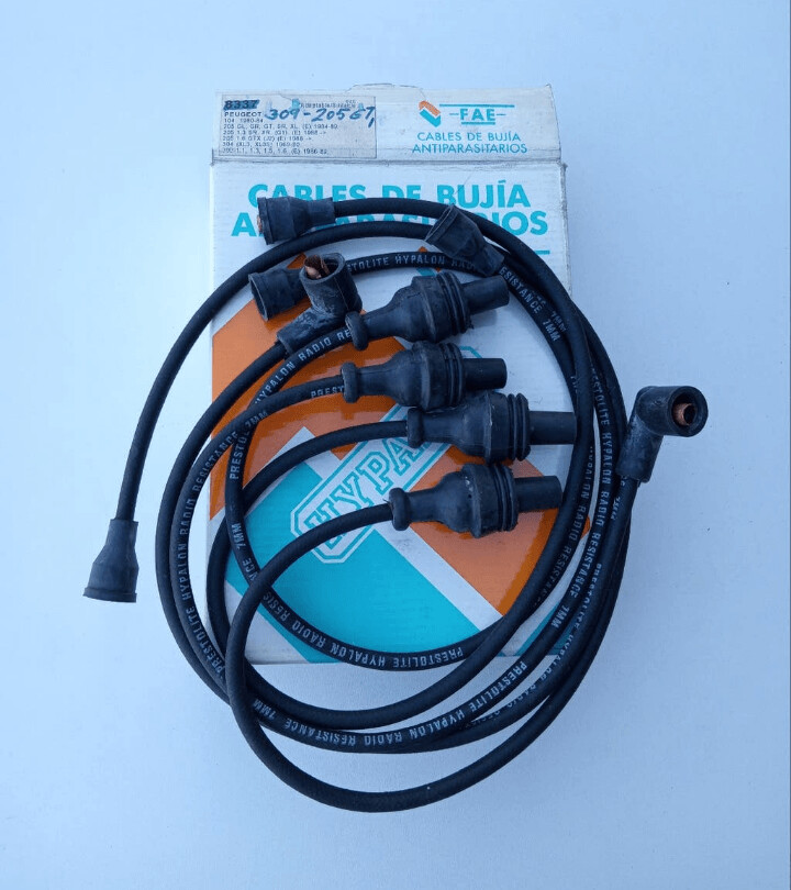 Cable bujias PEUGEOT 104.PEUGEOT 205.304.309