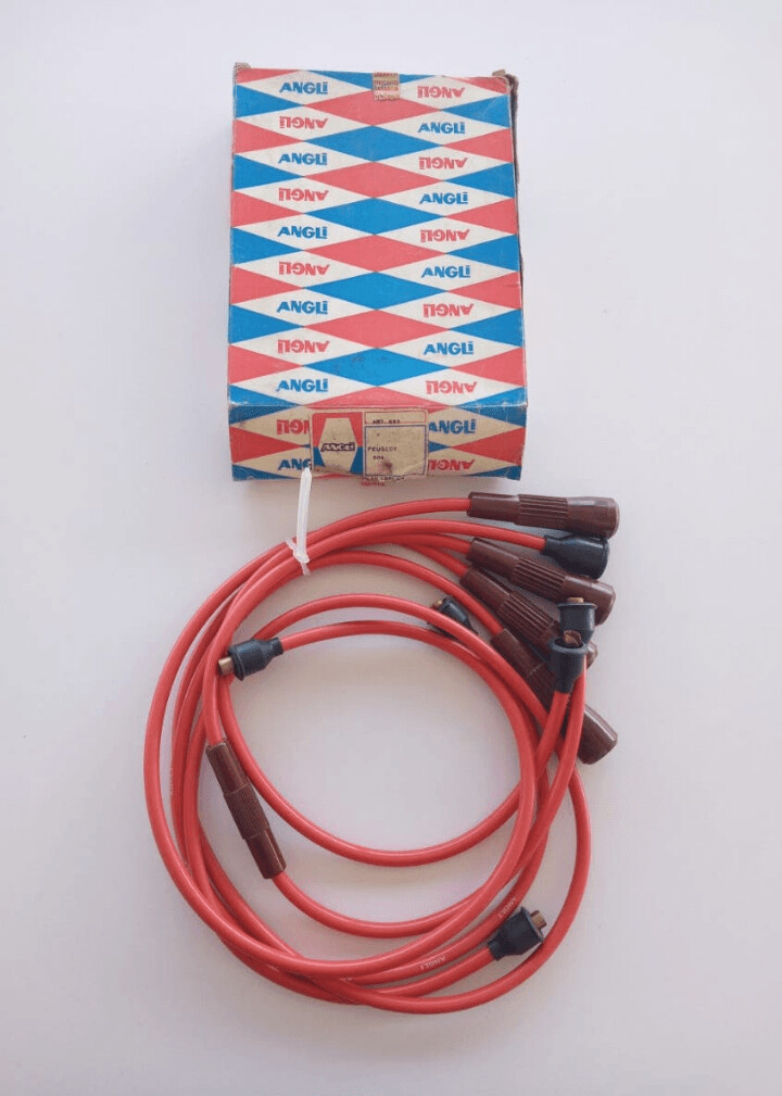 Cable bujias rojo PEUGEOT 504