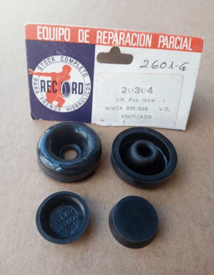 Gomas bombines rueda traseras record SIMCA 1000.900