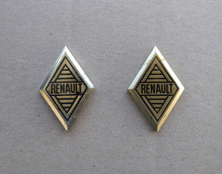 Insignia anagrama rombo amarillo RENAULT