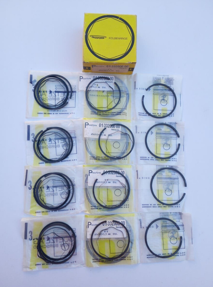 Juego segmentos 65x2+2+3.5mm std RENAULT 8