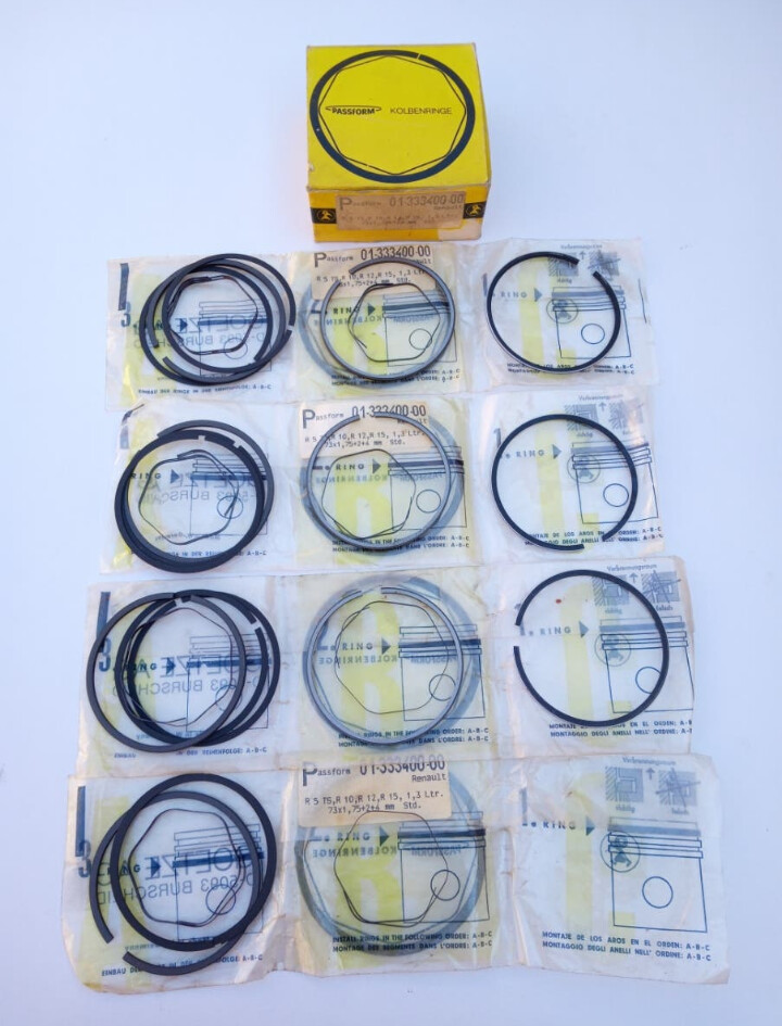 Segmentos 73mm std RENAULT 5.10.RENAULT 12.15.faltan 2 aros