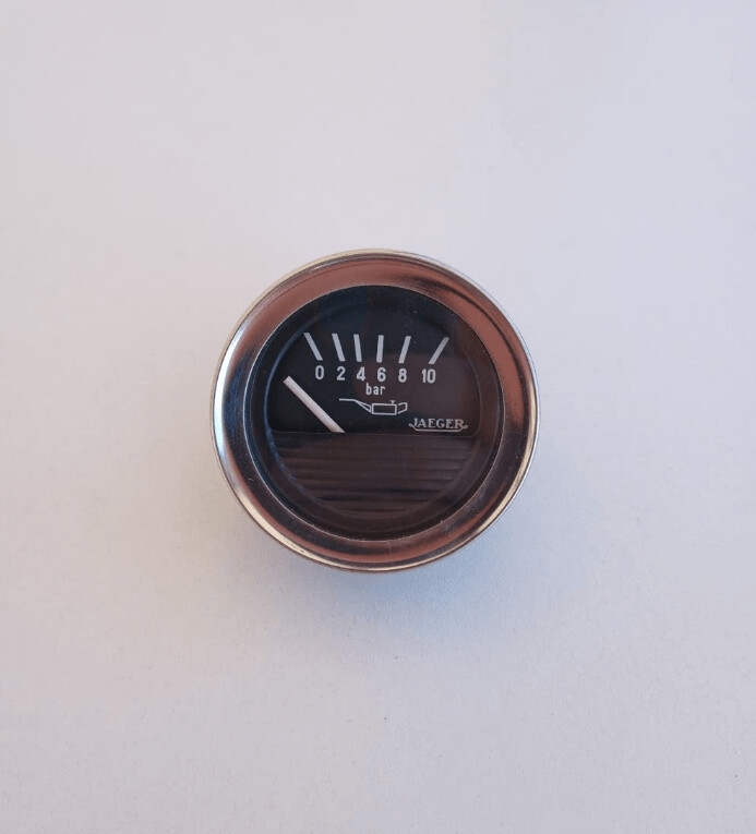 Reloj presion aceite 10bar 12v 52mm jaeger aro metalico