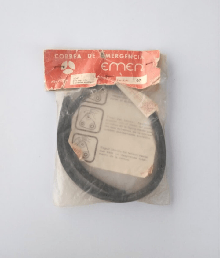 Correa emergencia SEAT 850 esp.lujo 4p.ventilador
