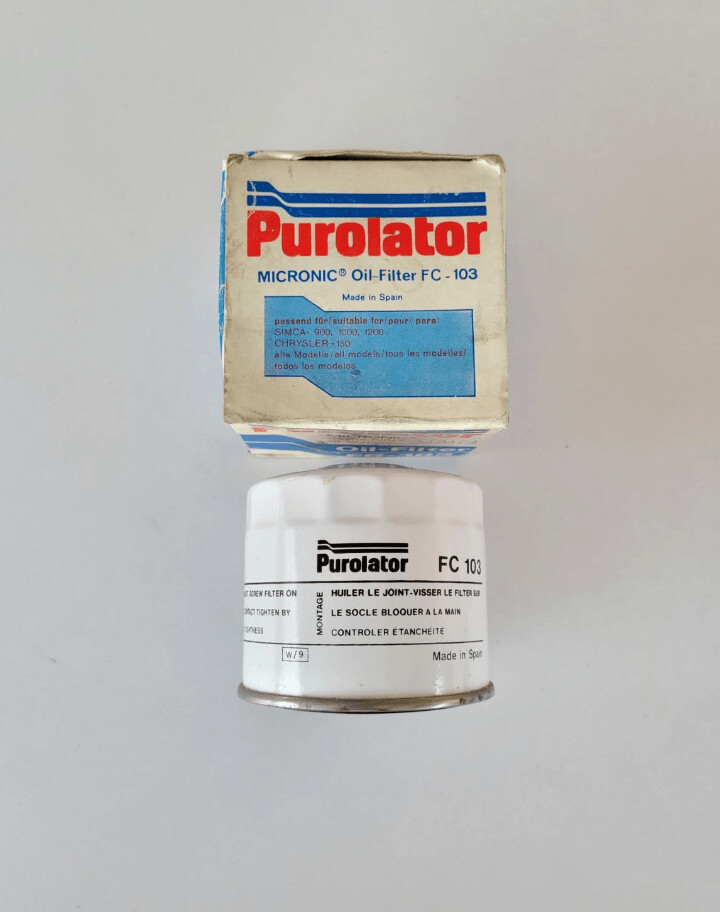 Filtro aceite SIMCA 1000.SIMCA 1200.CHRYSLER 150 (purolator)