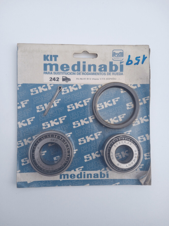 Kit rodamiento rueda trasera RENAULT 5.6.7.12 (SKF hasta177)
