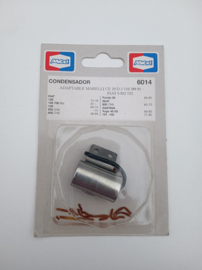 Condensador SEAT 600.FIAT 500.600.126.128.PANDA...(angli)