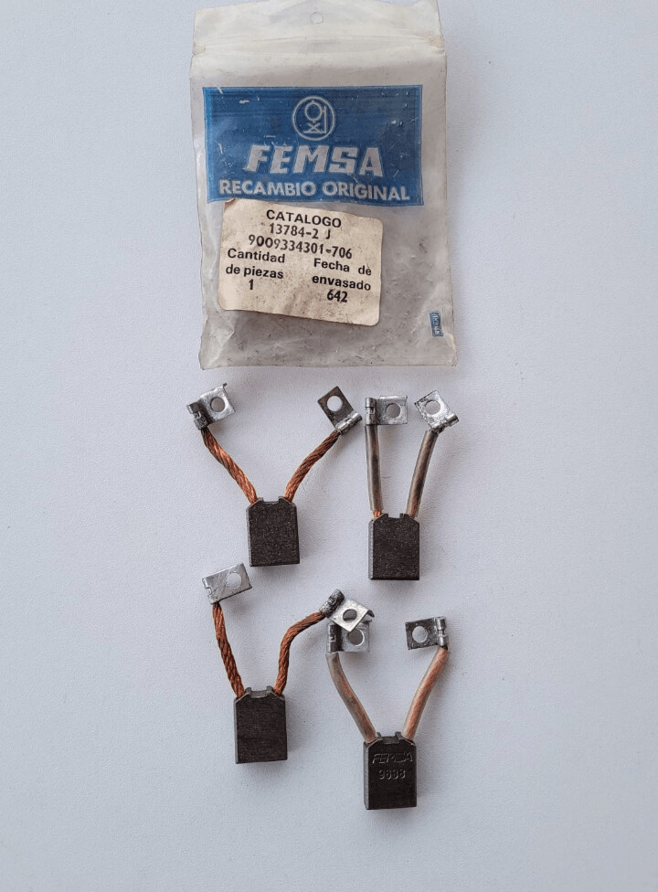 Juego escobillas motor arranque SAVA (femsa)