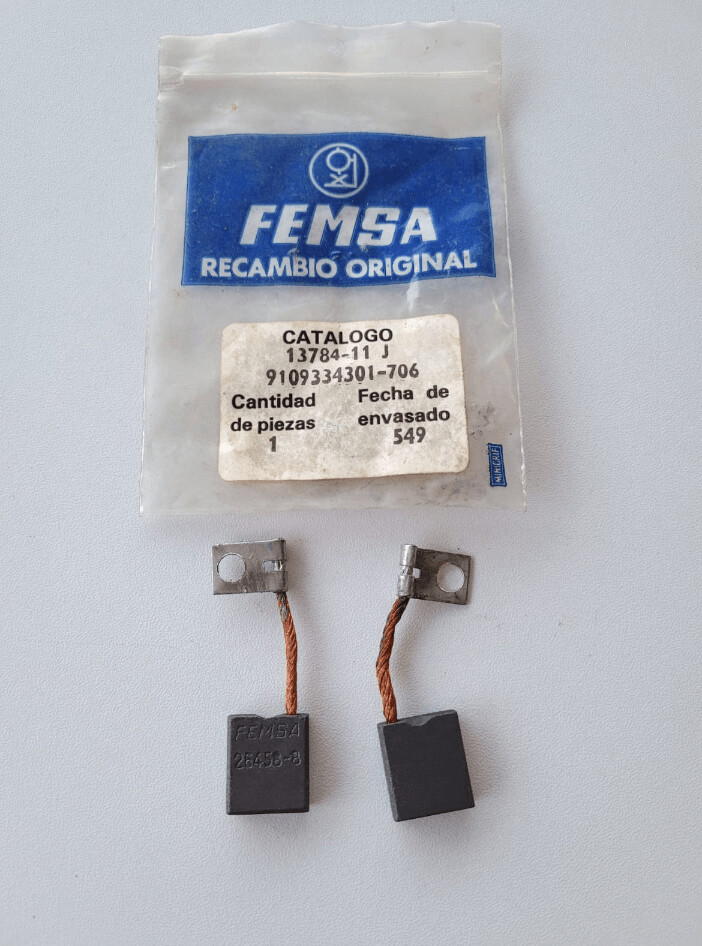 Juego escobillas dinamo CITROEN 2CV (femsa)