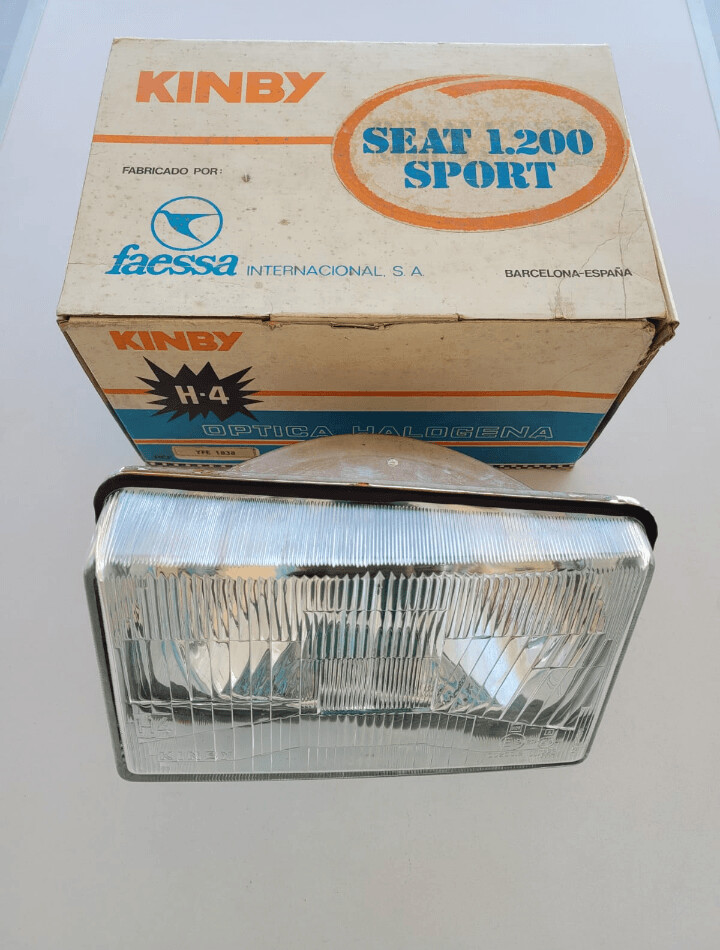 Optica faro izquierdo SEAT 1200 SPORT (kinby H4)