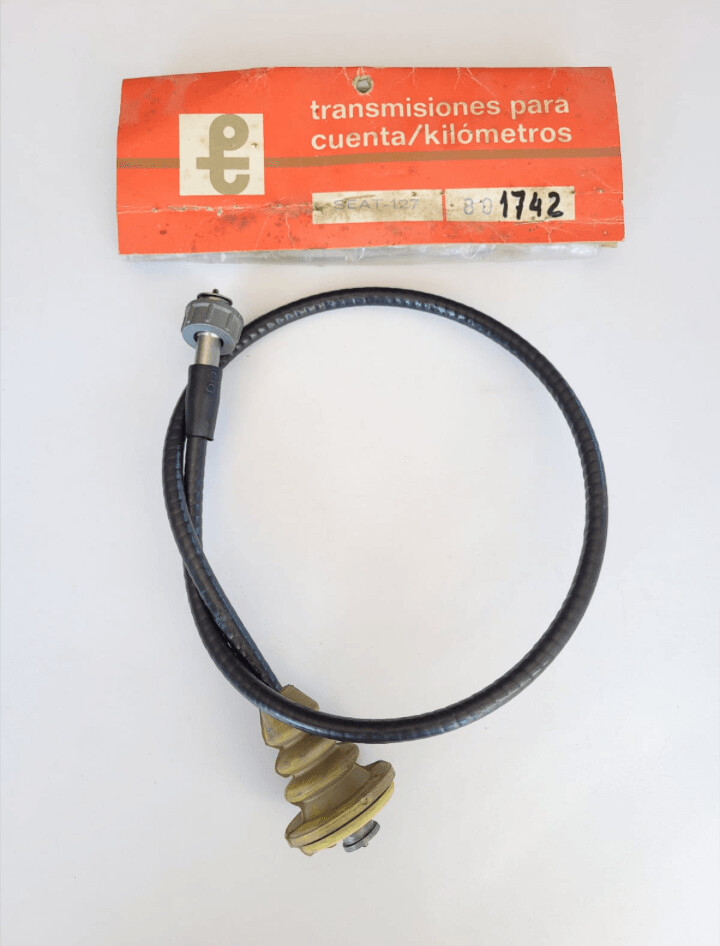 Cable cuentakilometros con funda SEAT 127 (752mm)