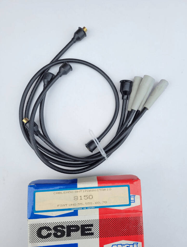 Juego cable bujias FIAT UNO 55-60-70 (angli)